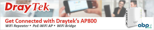 Draytek's AP800 - WiFi Repeater, PoE WiFi AP and WiFi Bridge