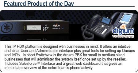 This IP PBX platform is designed with businesses in mind. It offers an intuitive and clear User and Administrator interface  plus great tools for setting up Queues and IVRs. In short Switchvox is the k Dream PBX for small to medium sized businesses that will administer the system themselves once setup by the reseller. Includes Salesforce�  Interface and a great web dashboard that gives an immediate overview of the entire teams phone activity.