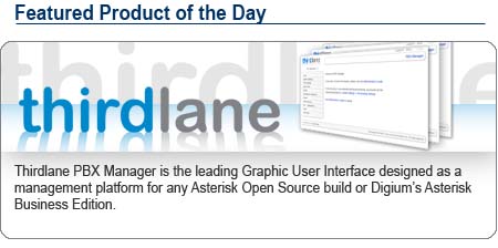 Thirdlane PBX Manager is an intelligent Graphic User Interface for Asterisk Open Source Builds or Digium's Asterisk Business Edition designed as a management platform for any Asterisk based phone systems.