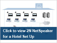 2N NetSpeaker for Hotel Setup