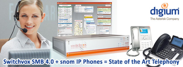 Switchvox and snom IP Phones