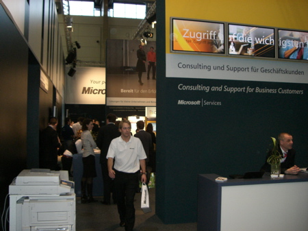 Microsoft booth at CeBIT