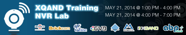 XQAND Training and NVR LAB - May 21st