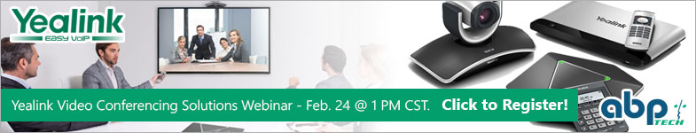 Yealink Video Conferencing Webinar on Feb. 24 @ 1PM CST
