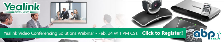 Yealink Video Conferencing Webinar on Feb. 24 @ 1PM CST
