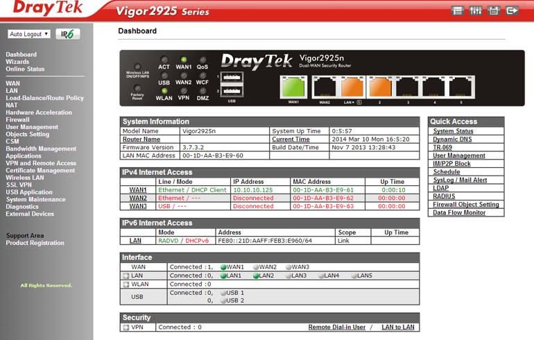 hemel gehandicapt Bedachtzaam DrayTek Vigor 2925 and 2925n | ABP Technology