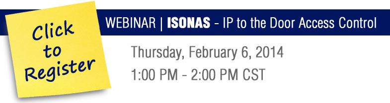 ISONAS Webinar - February 6 | 1:00 - 2:00 PM CST