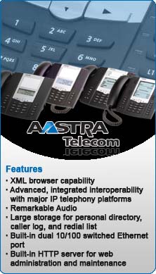 Aastra VoIP Phones for Businesses of all sizes.