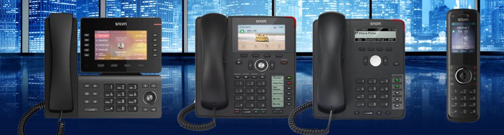 Snom desk and DECT IP phone lineup
