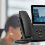 Yealink IP phones in use