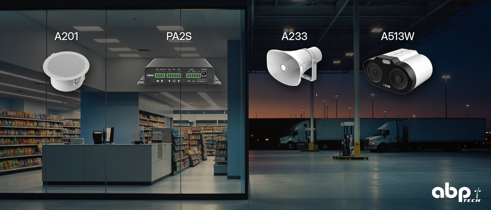 Fanvil IP speakers and paging devices, preconfigured by ABP and remotely manageable