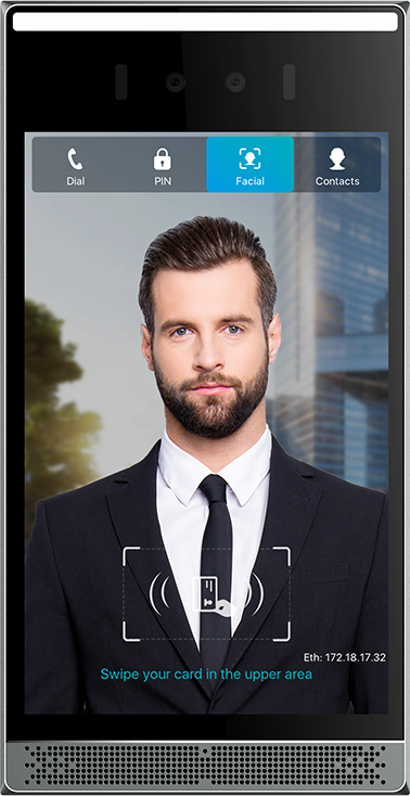 Fanvil i68 face recognition door phone with 8-inch touch screen